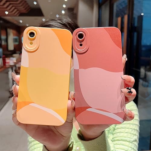 Miniatura 5 de YKCZL Funda compatible con iPhone 15 Plus de 6.7 pulgadas, bonito patrón de corazón pintado con diseño de corazón, protector completo de lente de