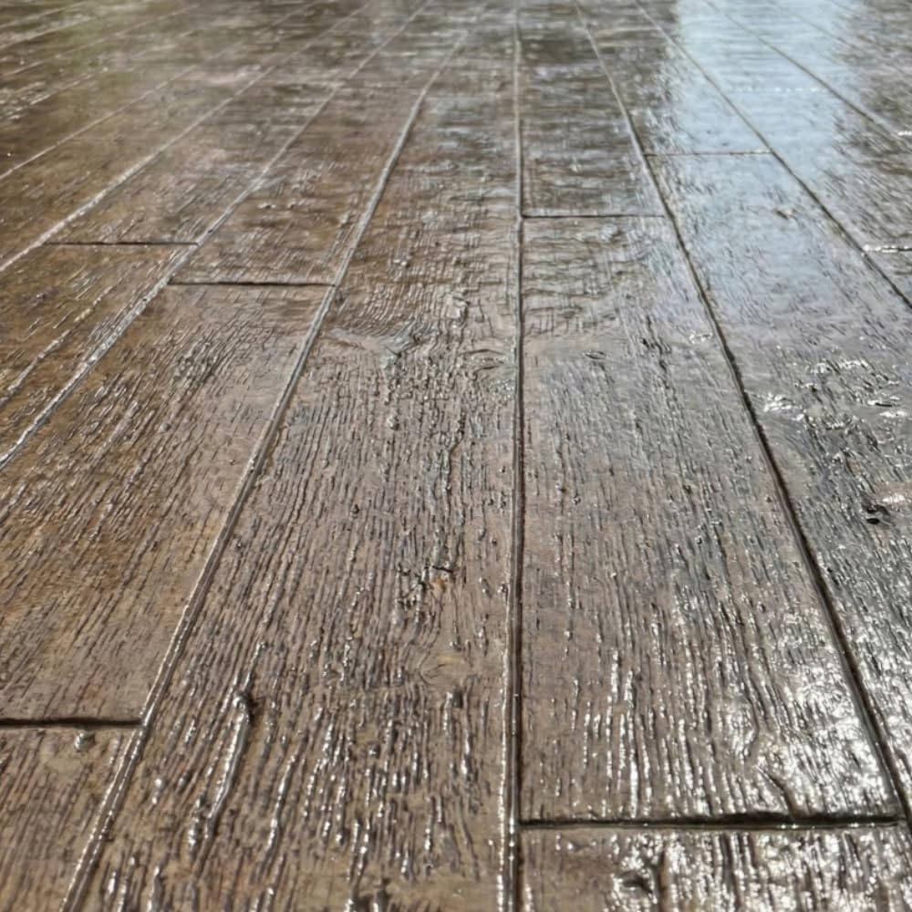 9" Classic Barn Wood Plank Textured Concrete Stamp 24" x 9" – Made in USA – Professional Flexible Durable Polyurethane Mat for Patio, Walkway & Driveway SM 5600/F