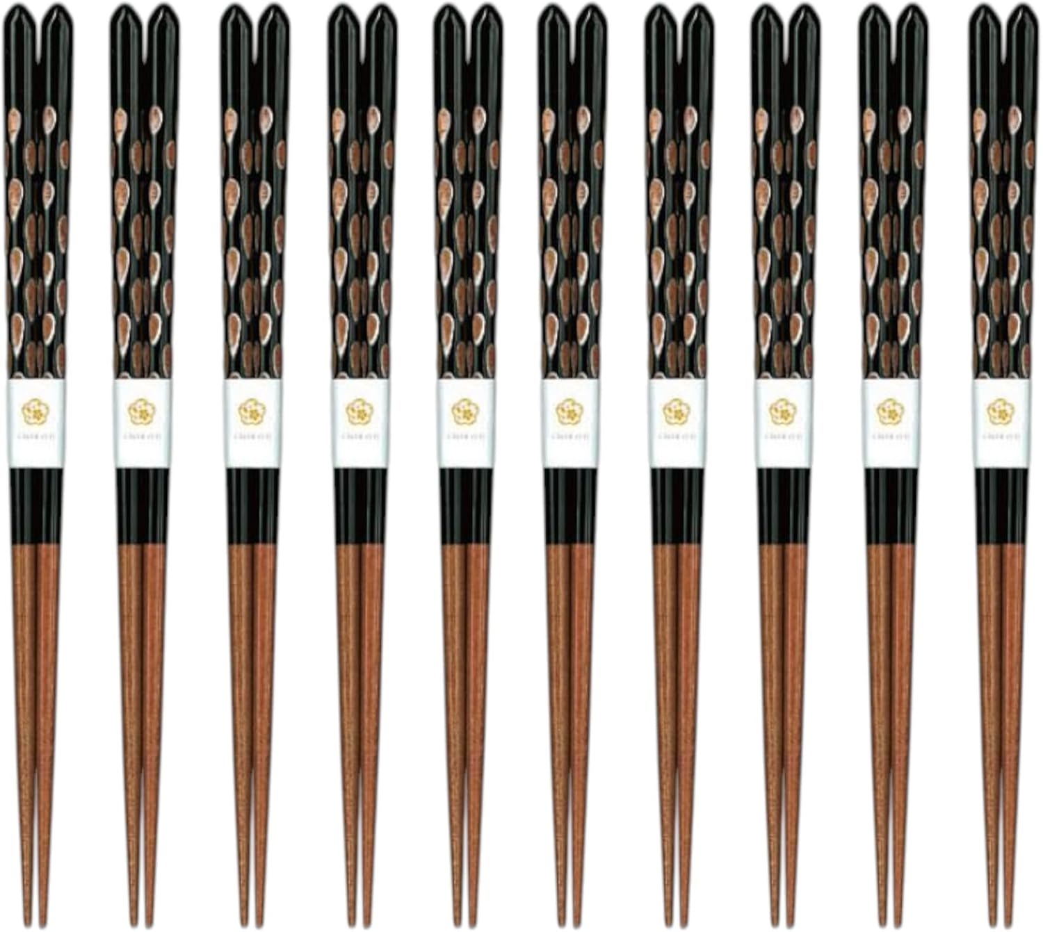 J-kitchens Suminoe Chopsticks, Set of 10, Lunch, Picnic, Excursions, Sports Events, Guests, Wooden, 9.1 inches (23.0 cm), Dishwasher Safe, Made in Japan