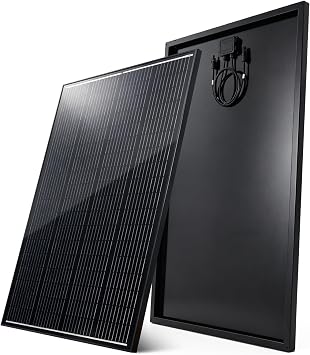 200W Solar Panel, 200 Watt Solar Panel 12V Monocrystalline N-Type High Efficiency 25% for RV Camper Van Boat Off-Grid System, Anti-Shading Design, Weatherproof