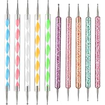 10 Pcs Dotting Tools for Nail Art Ball Tip Clay Tools Sculpting Stylus Embossing Pen Tool for Drawing Painting Nail Art Dot Paint Manicure Tool