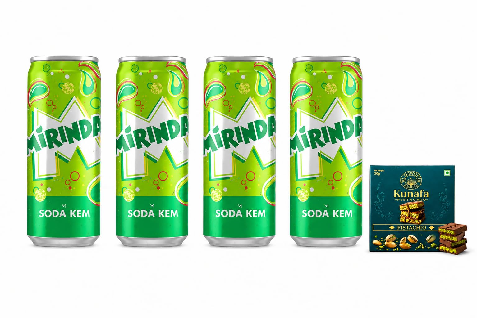 Mirinda Cream Soda Flavored Soft Drink, Refreshing, Vibrant Green Carbonated Soft Drink that Blends Creamy, Sweet Vanilla Notes 320ml X 4 Cans, (Product Of Vietanm) From DECADENT FOODS-image-23
