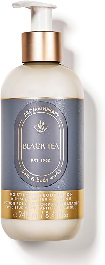 Bath &amp; Body Works Black Tea Body Lotion (Shea Butter + Vitamin E) | 24Hr Moisture | 248 ml / 8.4 fl oz | Gender - Unisex