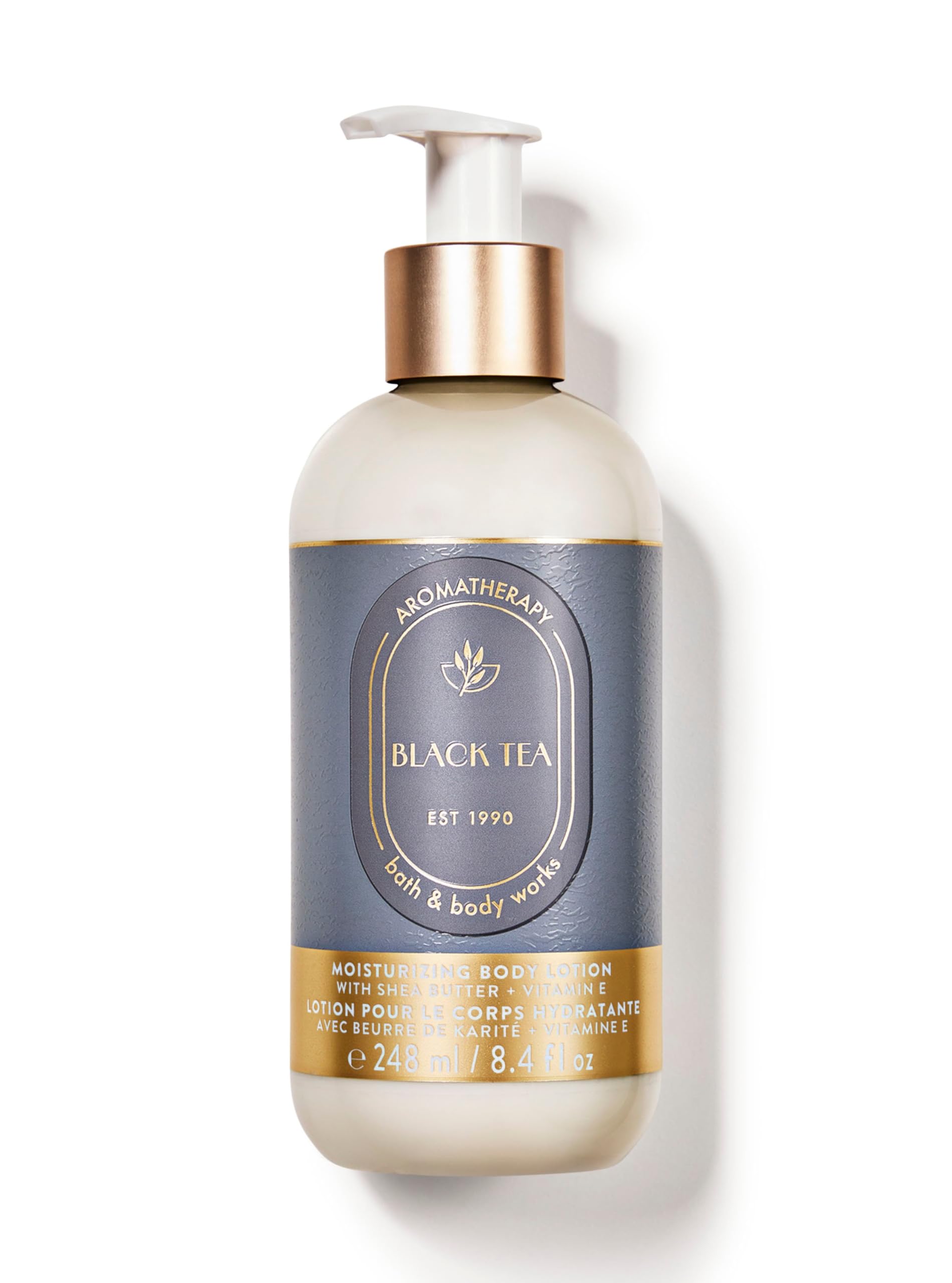 Bath & Body Works Black Tea Body Lotion (Shea Butter + Vitamin E) | 24Hr Moisture | 248 ml / 8.4 fl oz | Gender - Unisex-image-4