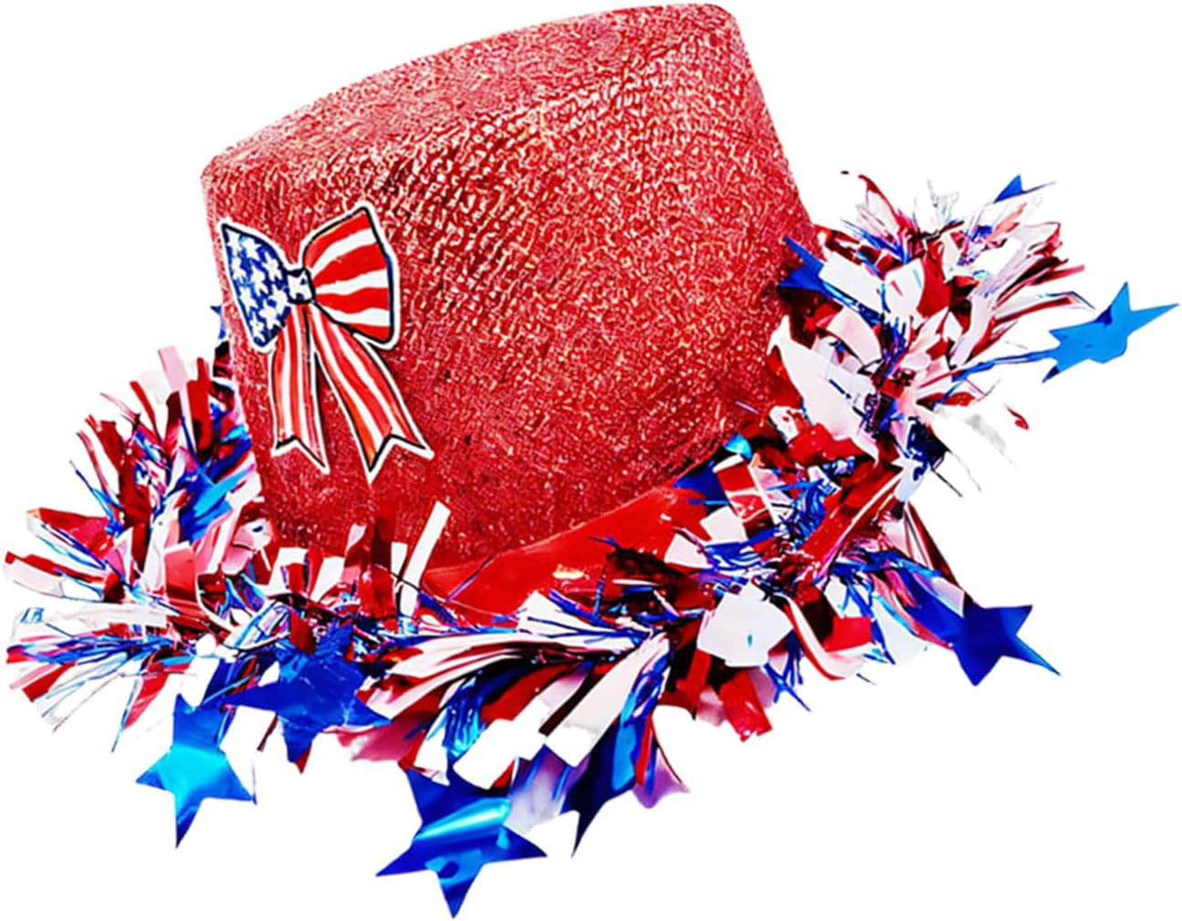 Homburg Fedora Patriotic Tinsel Hat Boyfriend Father Theme Gatherings Surprise Cowgirl Costume Adult Cowgirl Hats