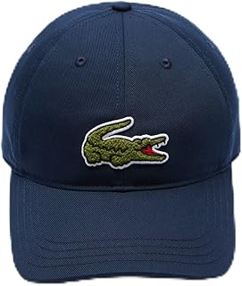 Lacoste Mens Men's Side Mini Croc Cotton Garbadine Cap