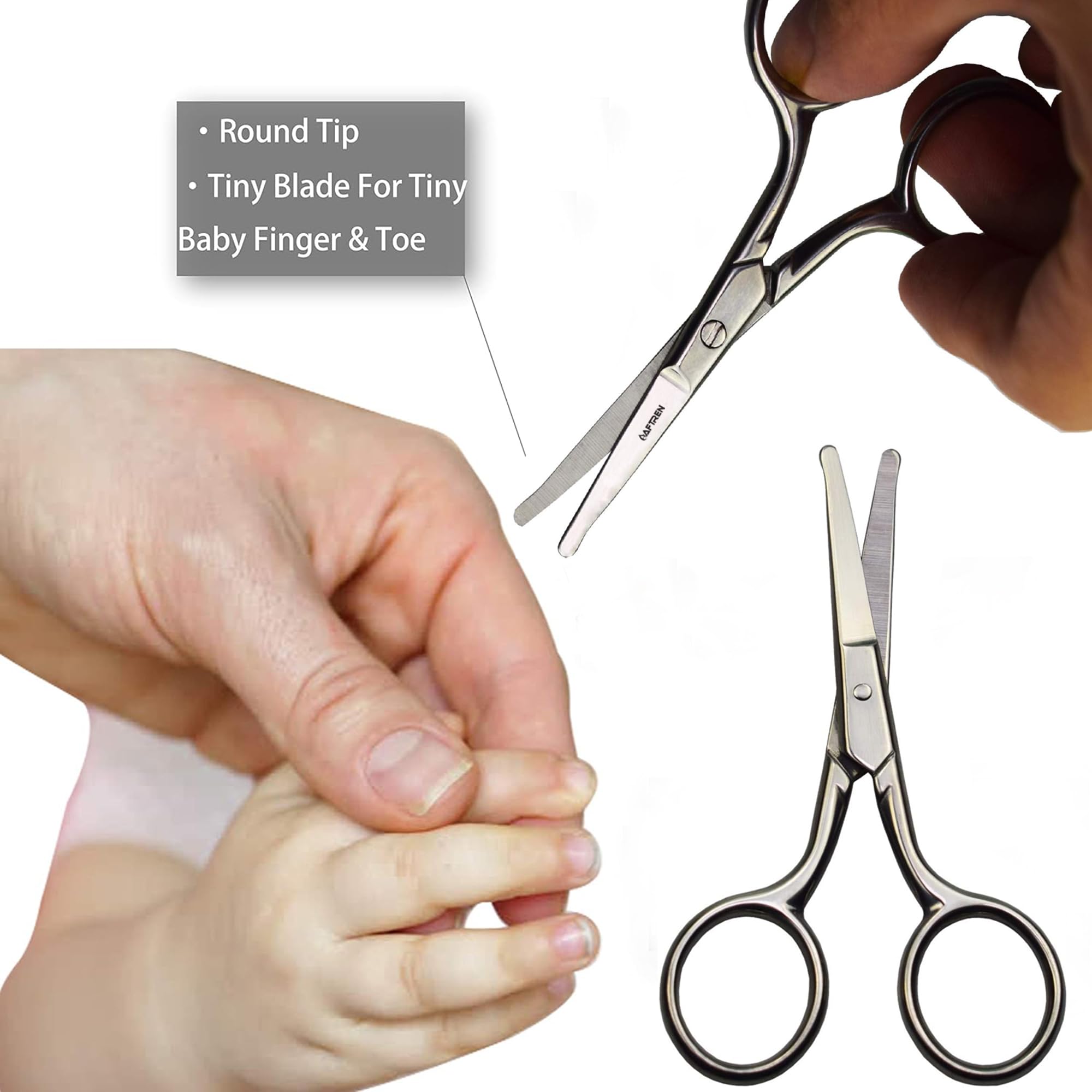 Forbice Professionale Inox Da Unghie Punta A Lancia