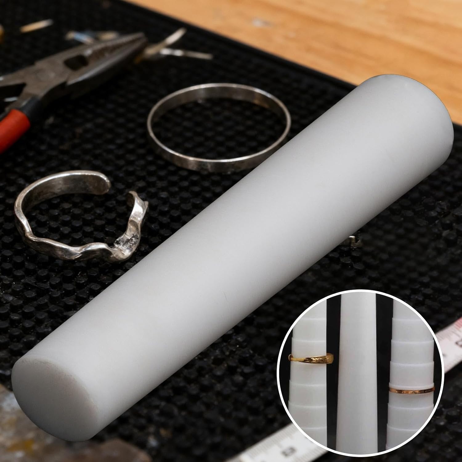 ブレスレットマンドレルジュエリー変形修復ツール、ポータブル、アジャスター、ワイヤーラッピングツール、頑丈なプロ仕様のバングル形状,