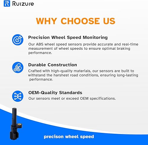 Miniatura 5 de Sensor de velocidad de rueda trasera ABS izquierda o derecha para Dodge Ram 1500 2007 2008 2009 2010 2011 2012 Dodge Durango 2004-2006, lado del