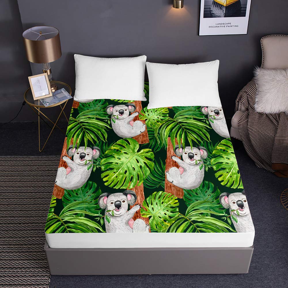 Drap housse Monstera pour transformer votre chambre en oasis tropicale