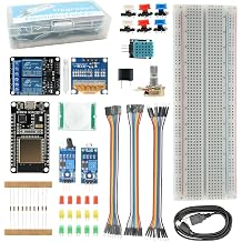 ESP32 Basic Starter Kit Ulegqin ESP32 Starter Kit Including ESP32 Development Board 0.96 Inch OLED 5V Dual Channel Relay Resistor Sensors Compatible with Arduino IDE