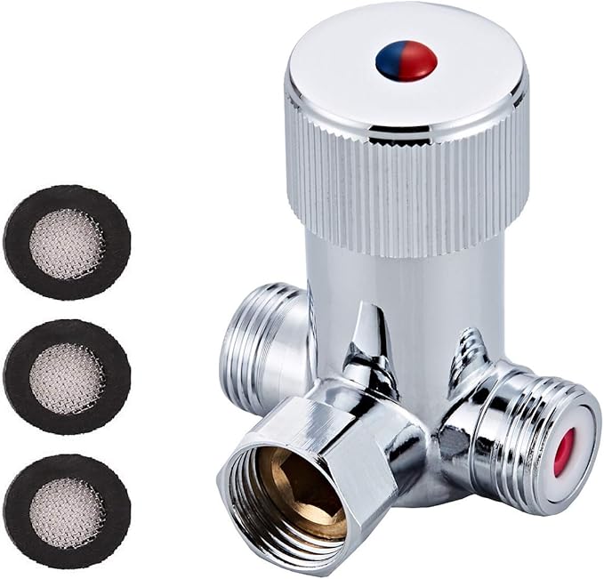 Gangang Adjust Tempcontrol Thermostatic Mixer Valve,Brass Tempered