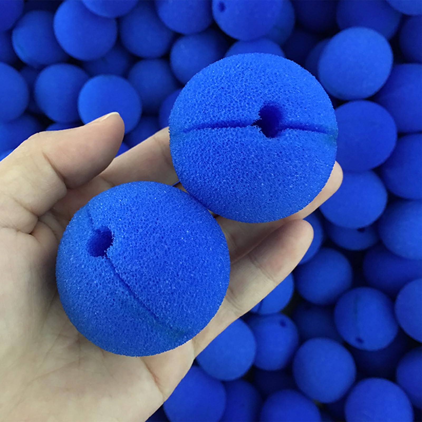 30 Pezzi Naso Blu da Clown, Schiuma per Il Naso da Clown, Naso Cosplay, Ottimo per La Giornata Del Naso, Feste di Famiglia, Circo, Danza e Halloween(Blu)