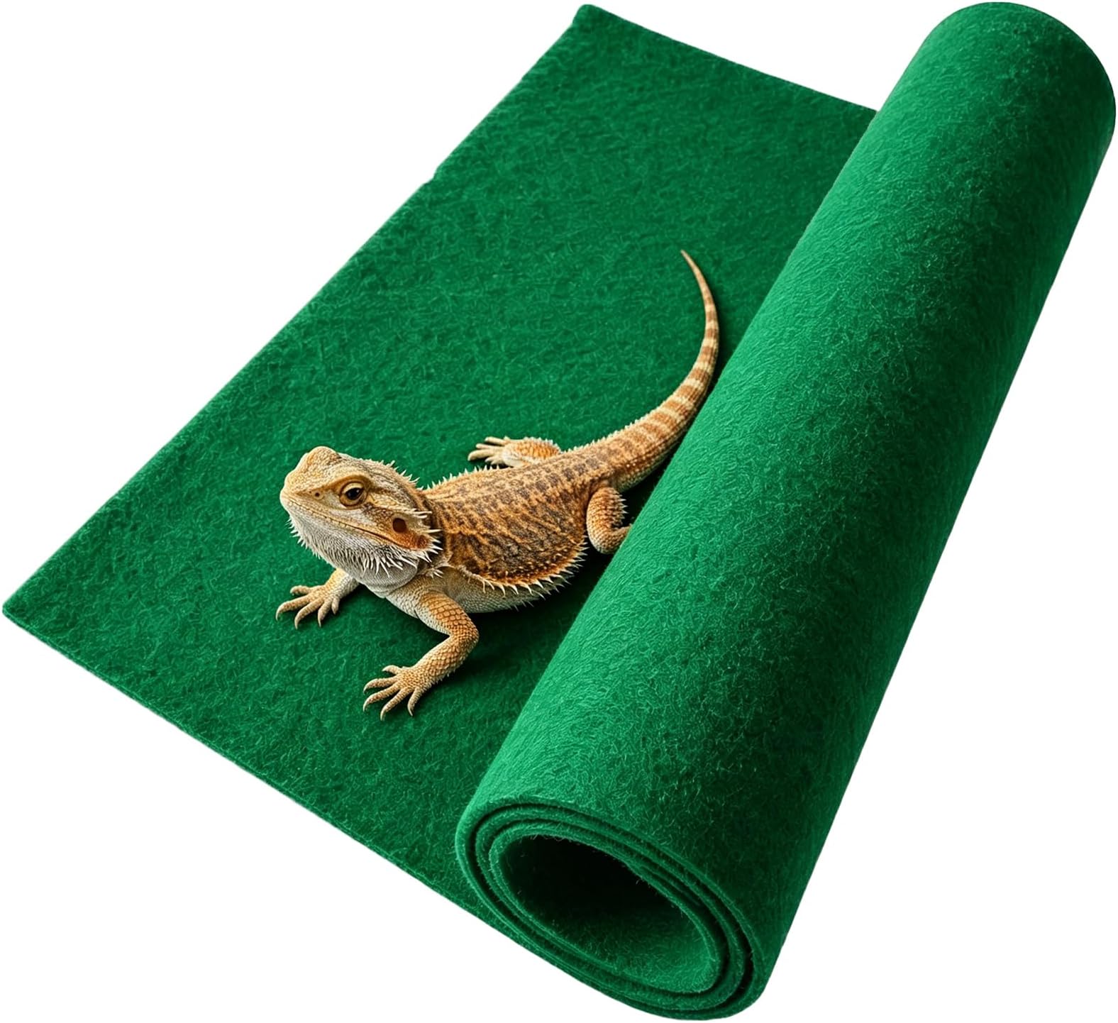 Hamiledyi Reptile Carpet 39 x 20 Inch Terrarium Bedding Substrate Liner Reptile Mat Tank Accessories for Bearded Dragon Lizard Tortoise Leopard Gecko Snake