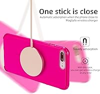 Vista 2 de Funda magnética translúcida para iPhone 8 Plus con carga inalámbrica MagSafe anti-amarilla, antihuellas, a prueba de golpes, funda protectora