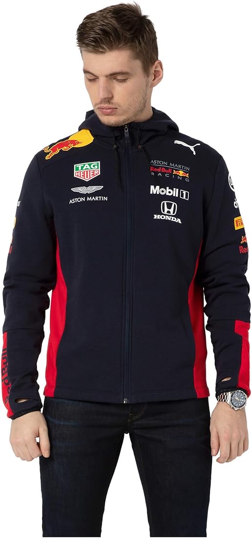 Buy Red Bull Racing F1 2020 Men's Team Hooded Sweat Jacket Navy (S) at  Amazon.in