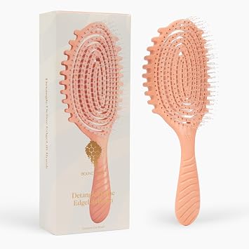 Bounce Curl Detangle Define EdgeLift Brush - Coral
