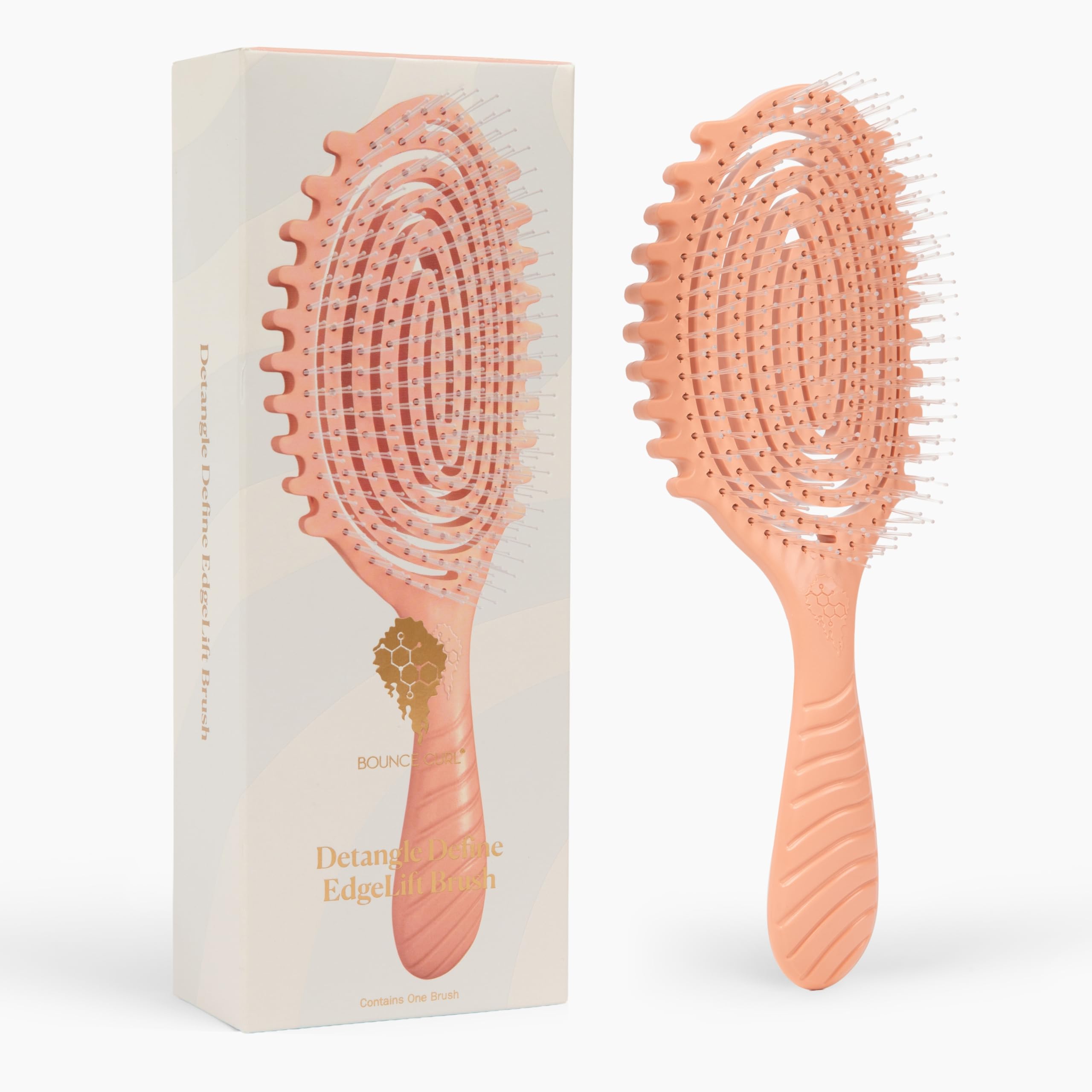 Bounce Curl Detangle Define EdgeLift Brush - Cepillo de elevación (coral)