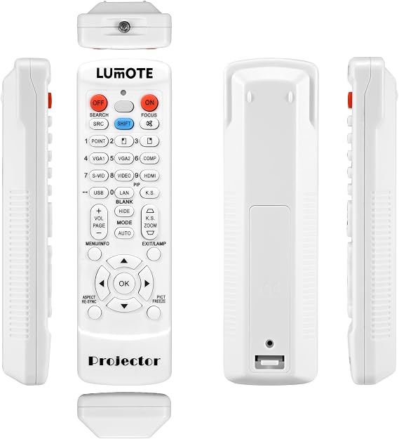 Replacement Remote Control for Smart LightRaise 60wi 40wi 60wi2 Projector White