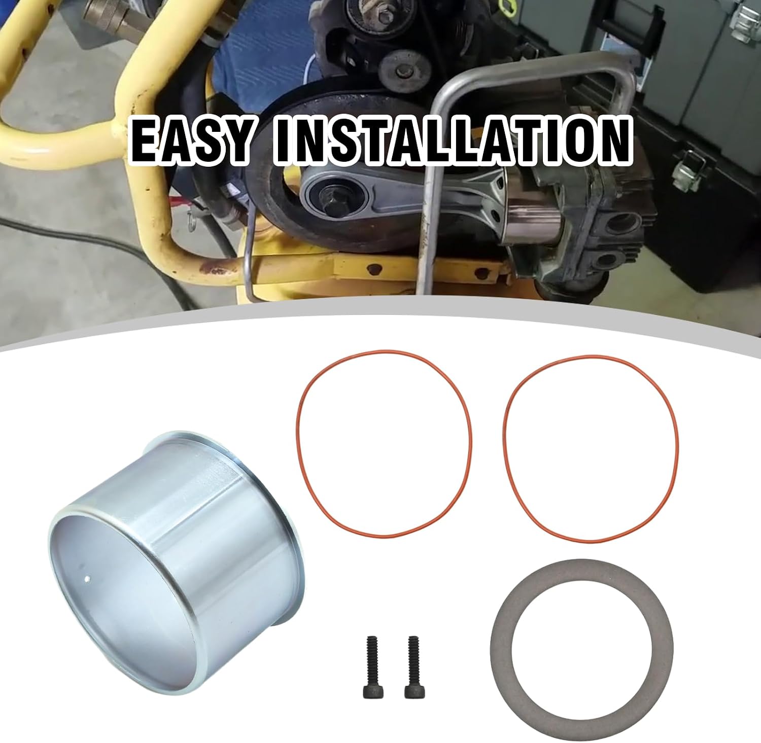 Saihisday N021725 Air Compressor Piston Ring Kit, Replacement for D55168 Type 1 Compressor D55167 Type 1 Compressor D55146 Type 3 Compressor, Replaces D55146 D55167 D55168