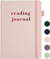 5MINUTESADAY Pink A5 Reading Journal for Book Lovers: 75 Guided Reviews, Trackers, Challenges & Prompts - Ideal Notebook Gift