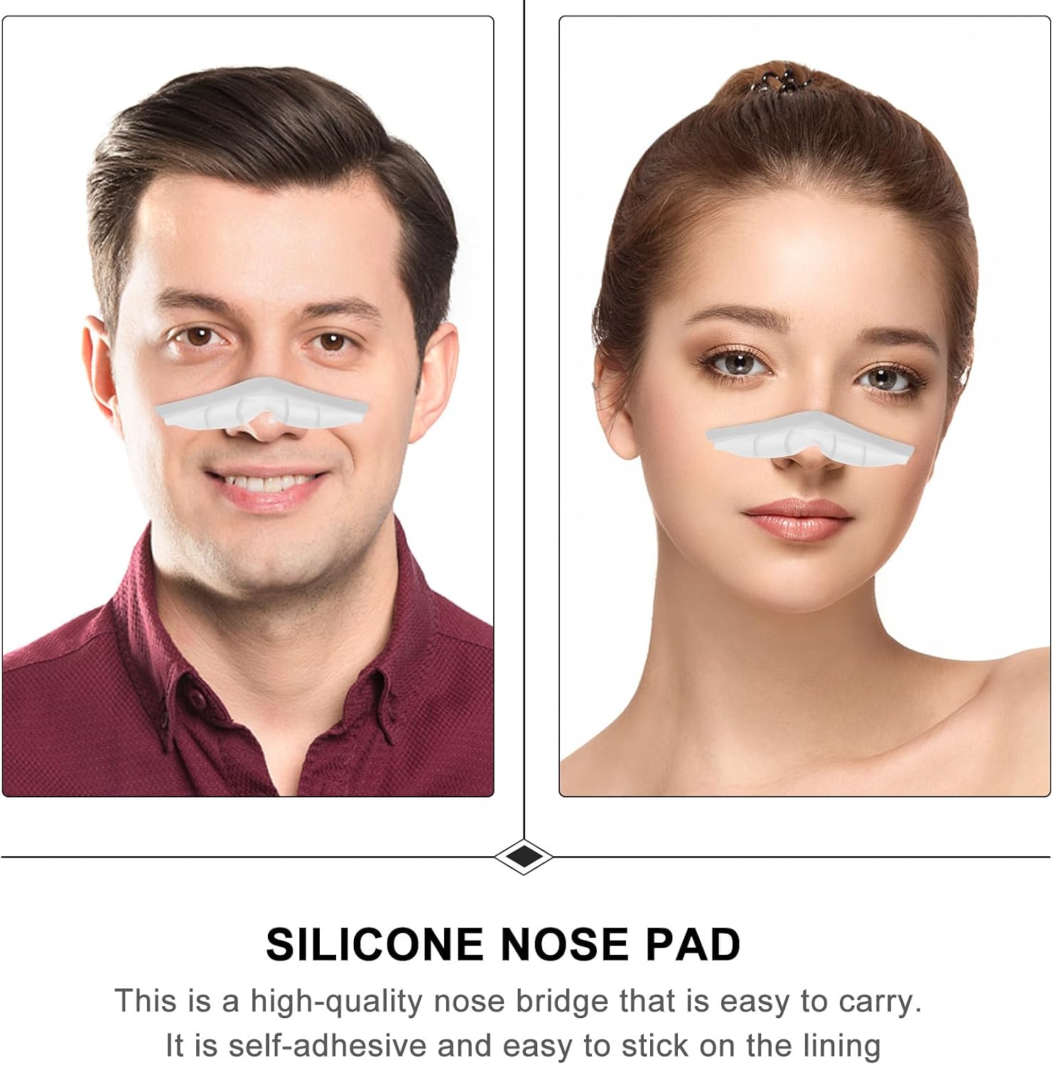 Anneome 10pcs Silicone Nose Bridge Strips for Face Mask Anti-Fog Nose Pad Cushion Seal Accessories for DIY Cloth Masks Comfortable Breathable for Adults
