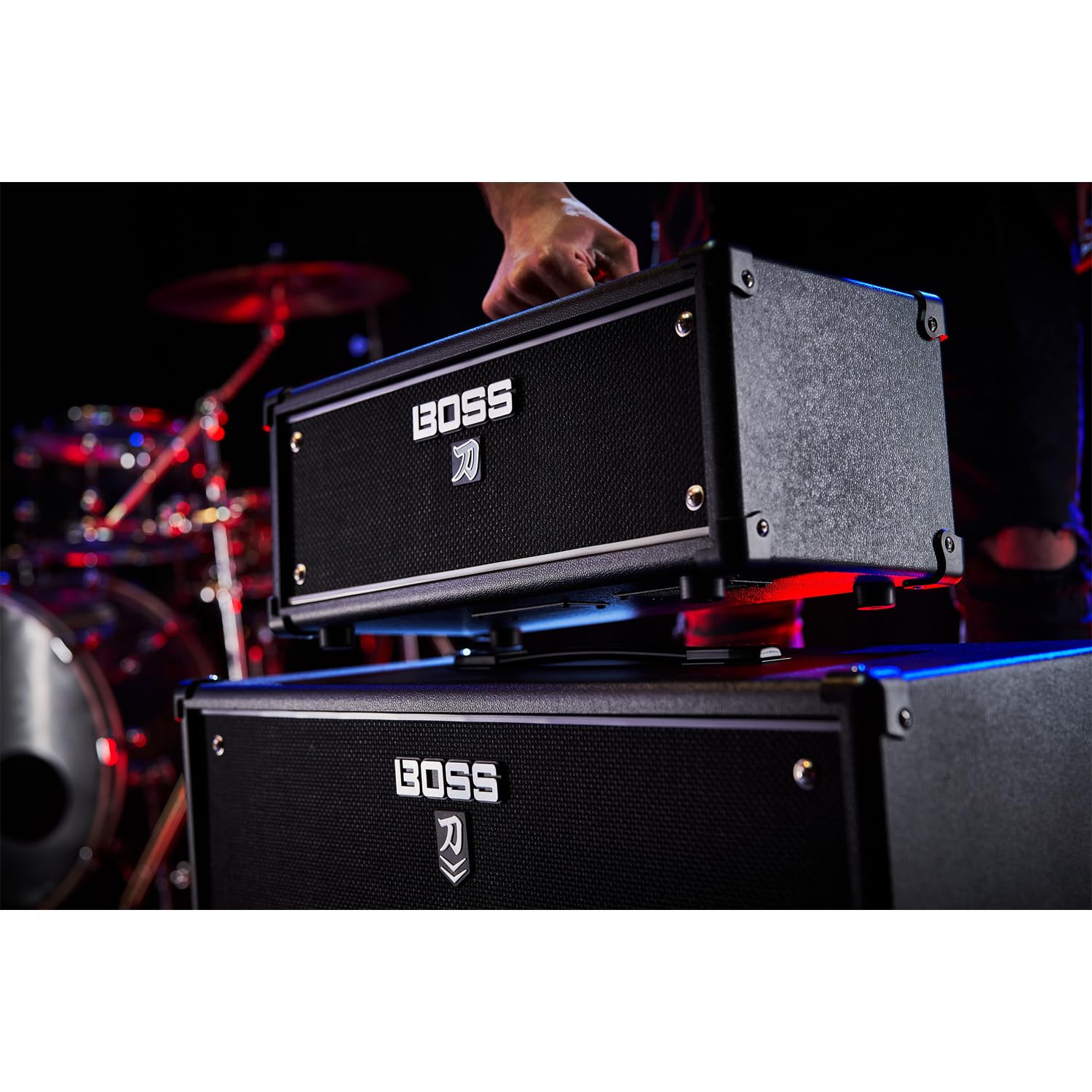 Boss Katana Head Gen 3 Gitarrenverstärker Amp Topteil mit GA-FC-EX Fußschalter und keepdrum Klinkenkabel