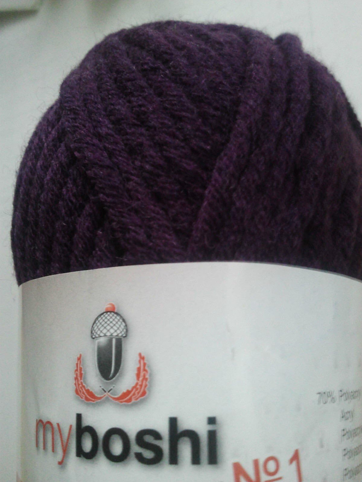 DMC MyBoshi Crochet/Knitting Yarn, Wool Mix, Violet