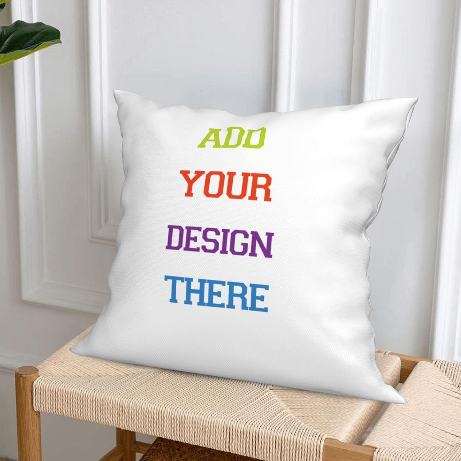 Custom Pillow Case 18*18 In with Picture Text Customized Photo Pillowcase,Personalized Throw Pillow Cover for Couple Kid Adult Family Customizable Gifts Birthday Valentine's Day Christmas 4pcs