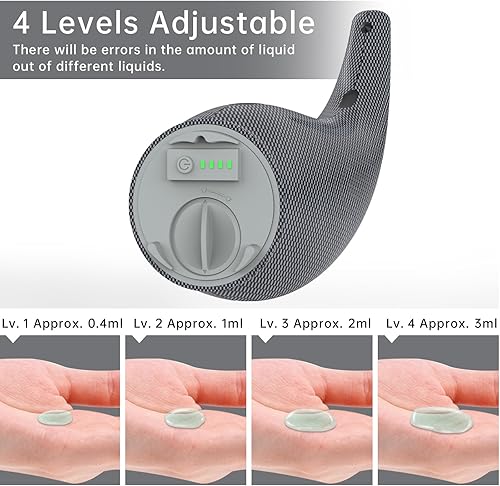 Miniatura 6 de Dispensador automático de jabón líquido, 10.1 fl oz, sin contacto, 4 engranajes, ajustable, dispensador de jabón de manos eléctrico de encimera con