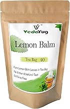 VY VedaYug Lemon Balm Tea – 40 Eco-Friendly Tea Bags | Herbal Infusion Lemon Balm Caffeine-Free | Vegetarian 52g Pack