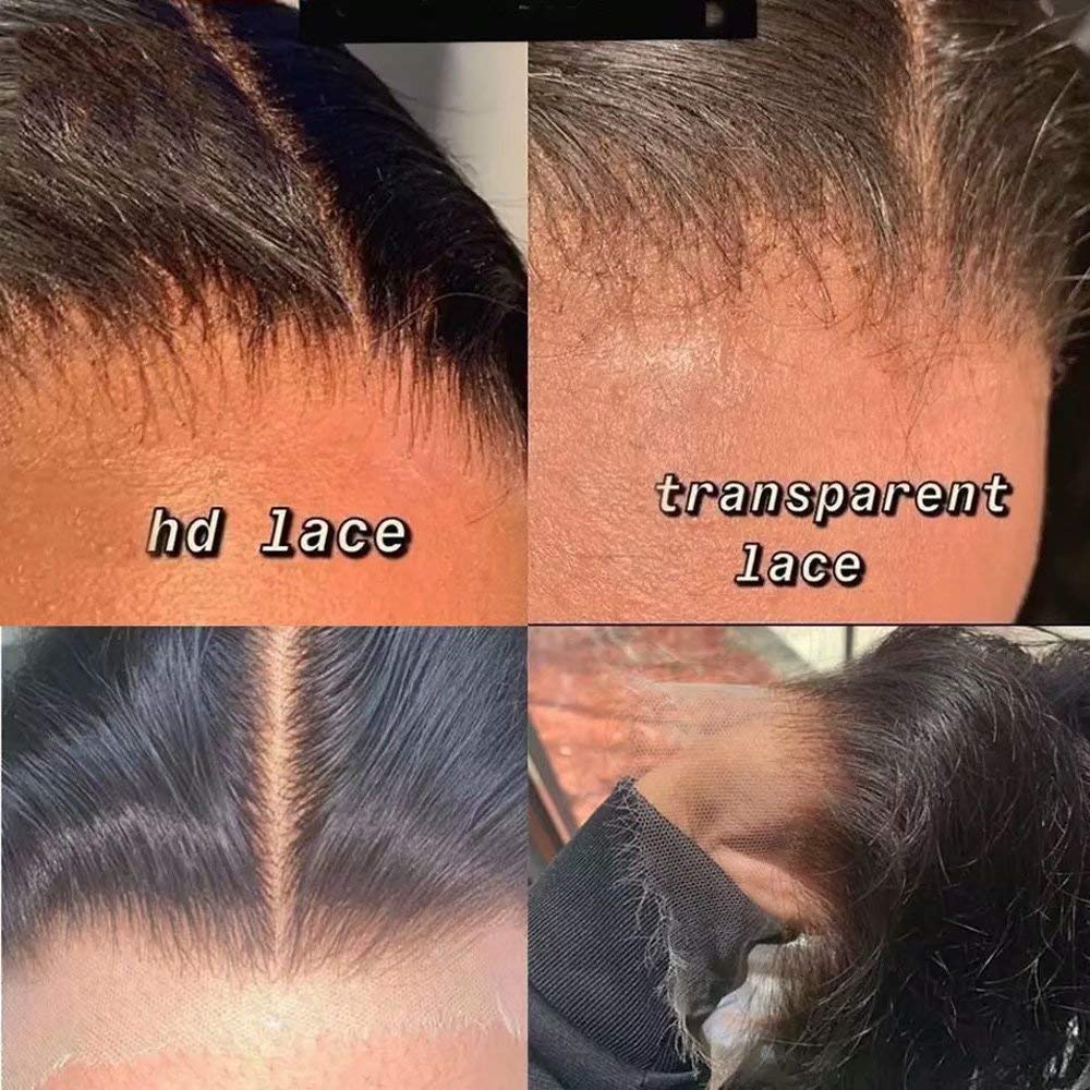 Wig Short Bob Wig Brazilian Body Wavy Remy Virgin Hair 13x6 HD Transparent Lace Front Human Hair Wig For Black Women Pre Plucked With Baby Hair Bleached Knots 150 Density 10Inch