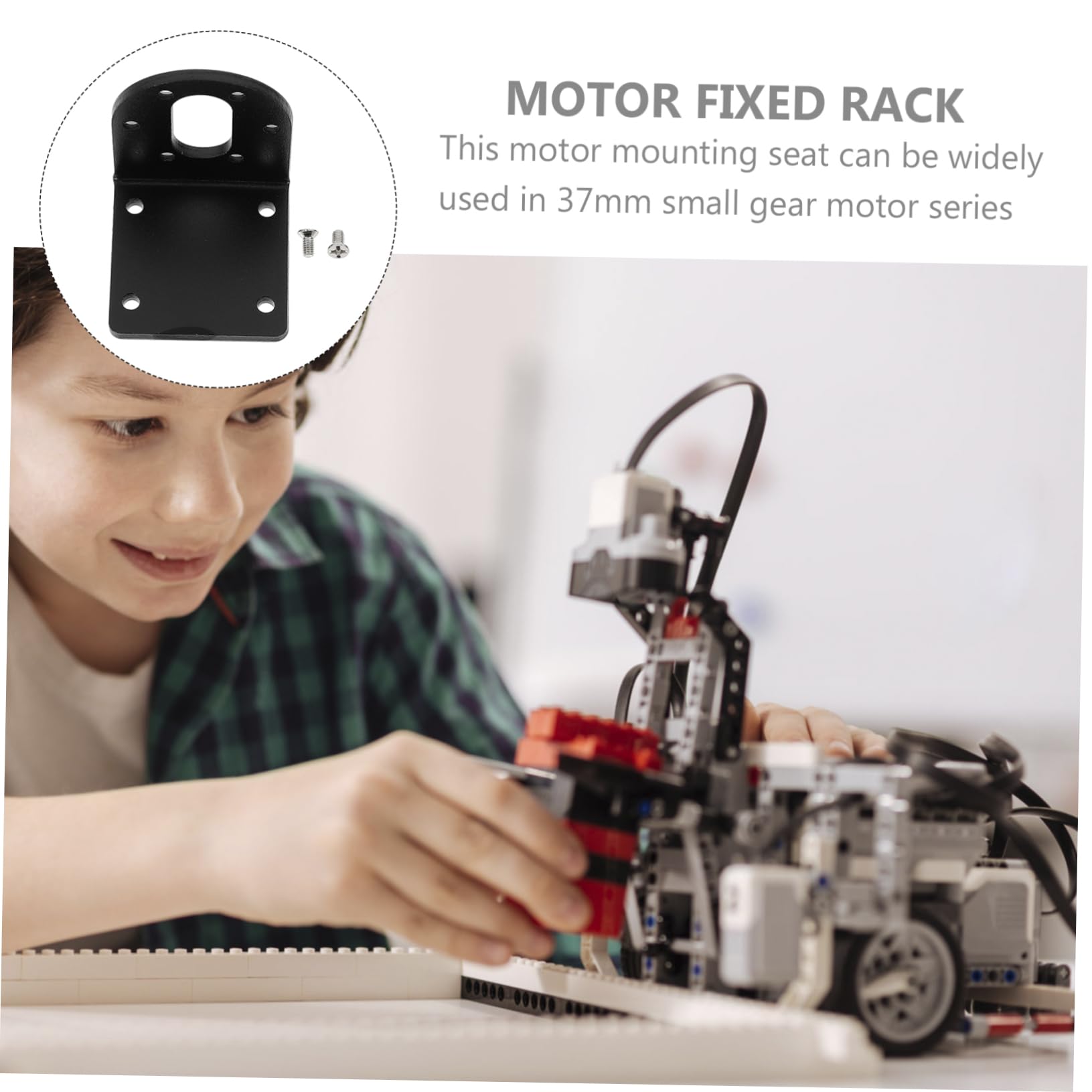 KALLORY Gear Reduction Motor Mounting Holder Bracket Fixed Seat for Hobby Models Robots Electronic Locks Durable Paint Easy Installation with Convenient