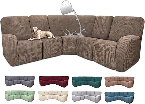 Miniatura 393 de Fundas 100% impermeables para sofá reclinable seccional, fundas para sofá reclinable en forma de L, funda para sofá seccional de esquina en forma de
