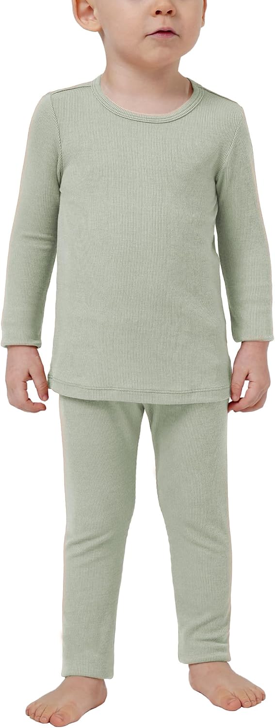 Toddler Boys' Pajama Sets Long Sleeve 2-Piece Boys' Sleepwear, Viscose from Bamboo