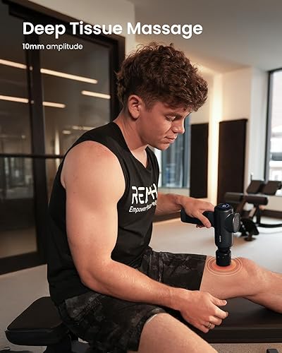 Miniatura 4 de RENPHO Pistola de masaje con calor y frío, HSA elegible por la FSA, regalos de cumpleaños de Navidad para mujeres y hombres, masajeador portátil de
