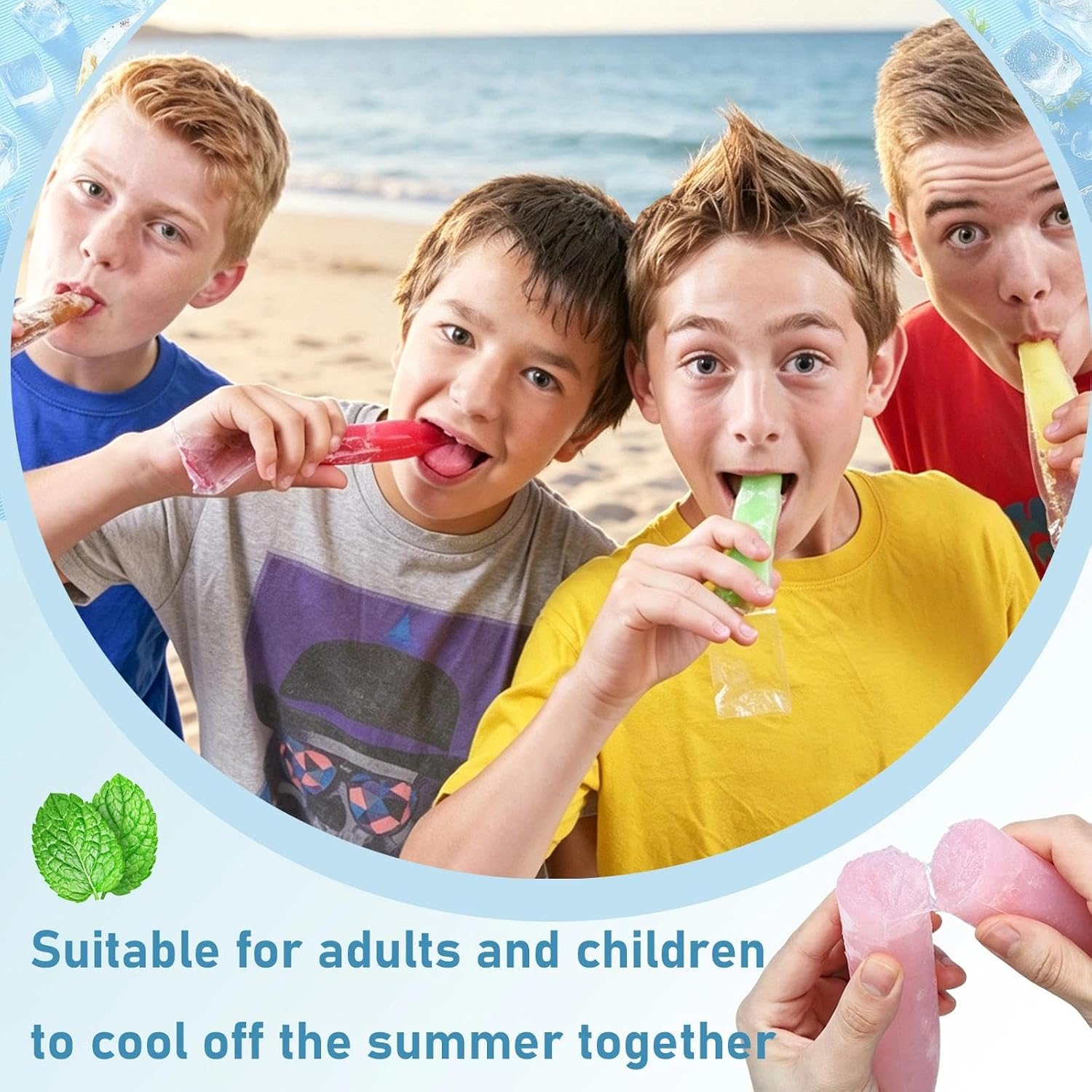 300 Pcs Disposable Ice Popsicle Mold Bags