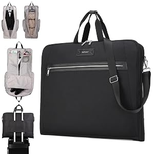 BE SMART Waterproof Foldable Garment Bags for Travel 51 Large Travel Hanging Bags for Clothes Carry on Suit