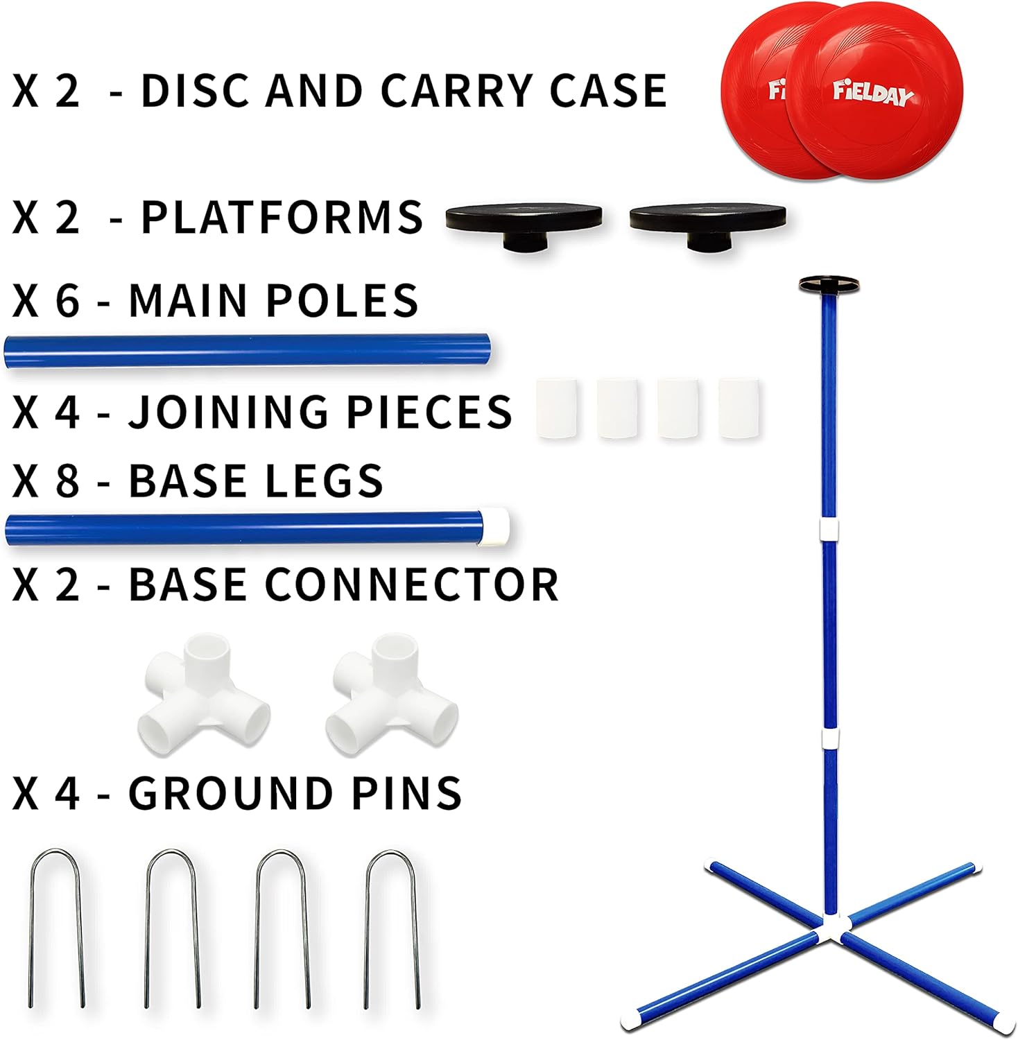 JOYIN Frisbee Game Set, Outdoor Games for Family Adults and Kids, Includes 2 Frisbee, 2 Bottle Stands and Carry Bag, Fun Flying Disc Toss Game, Lawn and Yard Games, Gifts for Teenage Girls and Boys : Sports & Outdoors