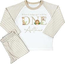 The Baby Box UK Personalised Birthday Pyjamas Boys Girls 1st Birthday PJs When I Wake Up I Will Be