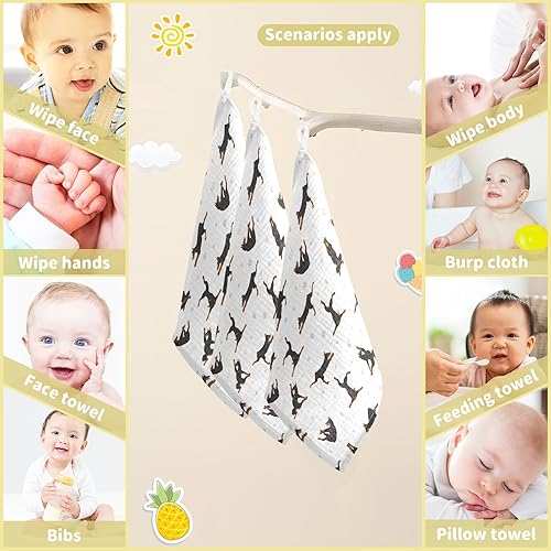 Miniatura 3 de vvfelixl Toallas de algodón para bebé, toalla de baño para perros y bebés, unisex, para recién nacidos, toallitas naturales para bebé, piel