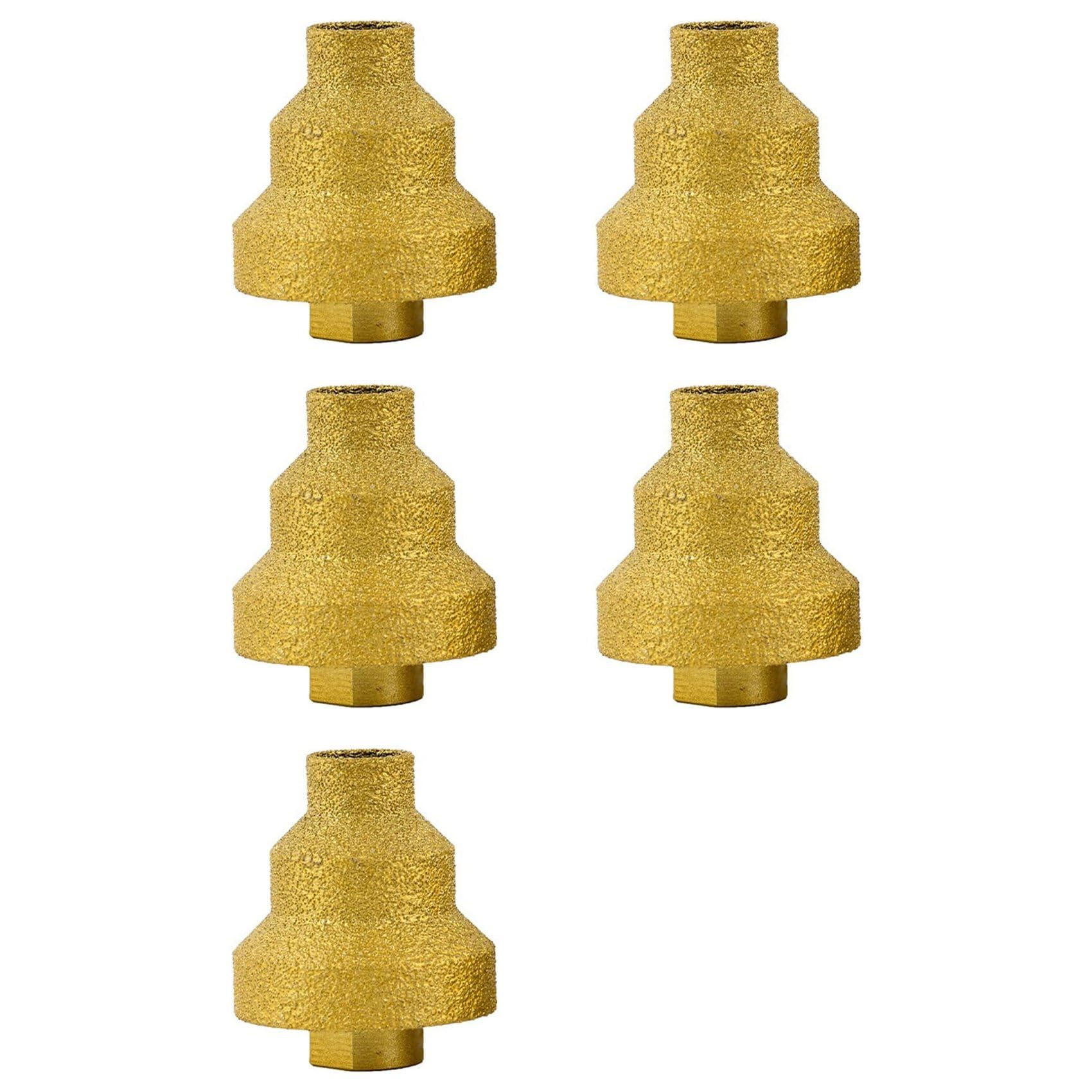 Jnchdghwa As Shown 5Pcs 20-35-50Mm Chamfer Drill Bit Angle Grinder Saw M10 Thread For Enlarge Marble Tile Masonry Concrete