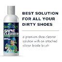 QUICLEAN Shoe Cleaner (100ML X 2) With Brush & Microfiber Cloth | For Suede, Nubuck, Canvas, Knit & Sports Shoes | White Sneaker Cleaning Kit gallery image