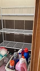 Scaffale Per Lavatrice Da 66 Cm - 3 Ripiani In Acciaio Bianco, Salvaspazio Per Bagno - Foto 4