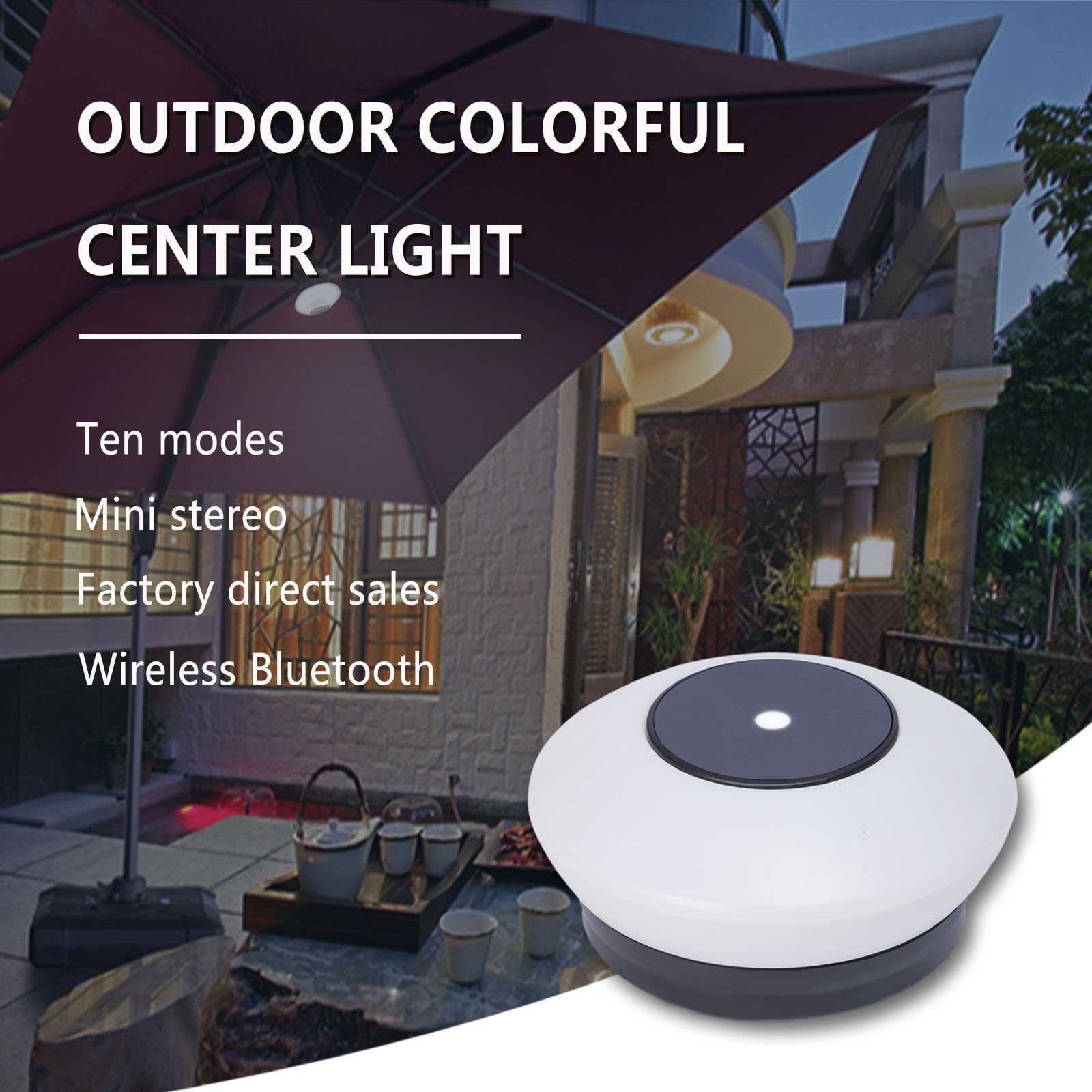 Luz de sombrilla LED a prueba de agua Lámpara paraguas recargable Luz de sombrilla inalámbrica para jardín al aire libre para sombrilla de patio tienda de campaña al aire libre Luces para sombrill