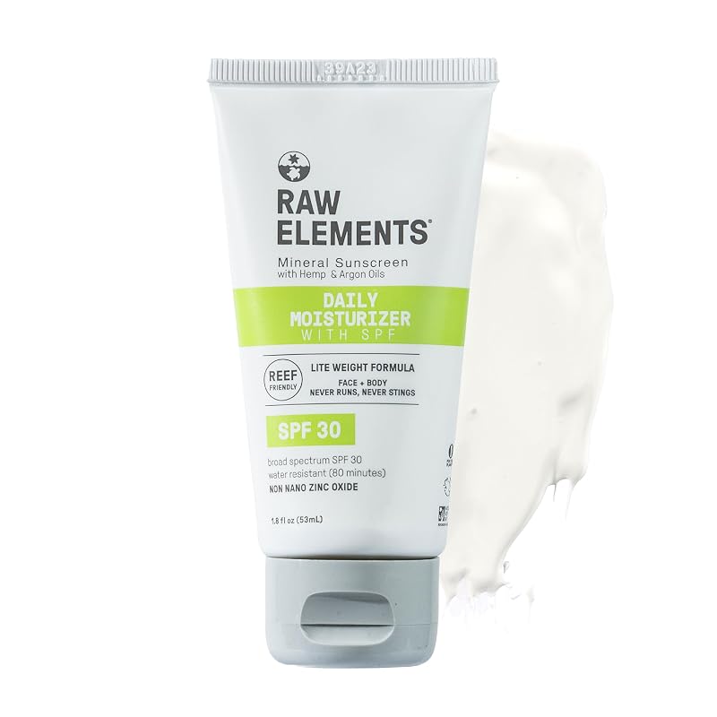 Protetor solar facial hidratante Daily Lifestyle Raw Elements, FPS 30, 53 g
