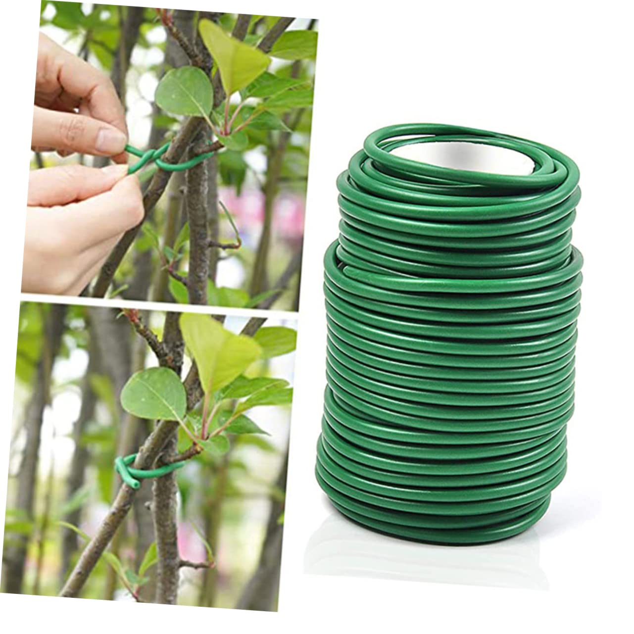 POPETPOP 2 Rotoli Fascette Stringicavo per Fissaggio Piante Fascetta Flessibile per Legatura Giardinaggio Cinghie Piante Rampicanti Fermaglio Snack