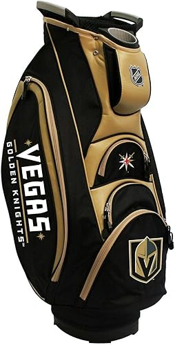 Team Golf NHL Las Vegas Golden Knights Victory - Bolsa para carrito de golf, parte superior de 10 vías con doble asa integrada y pozo de putter