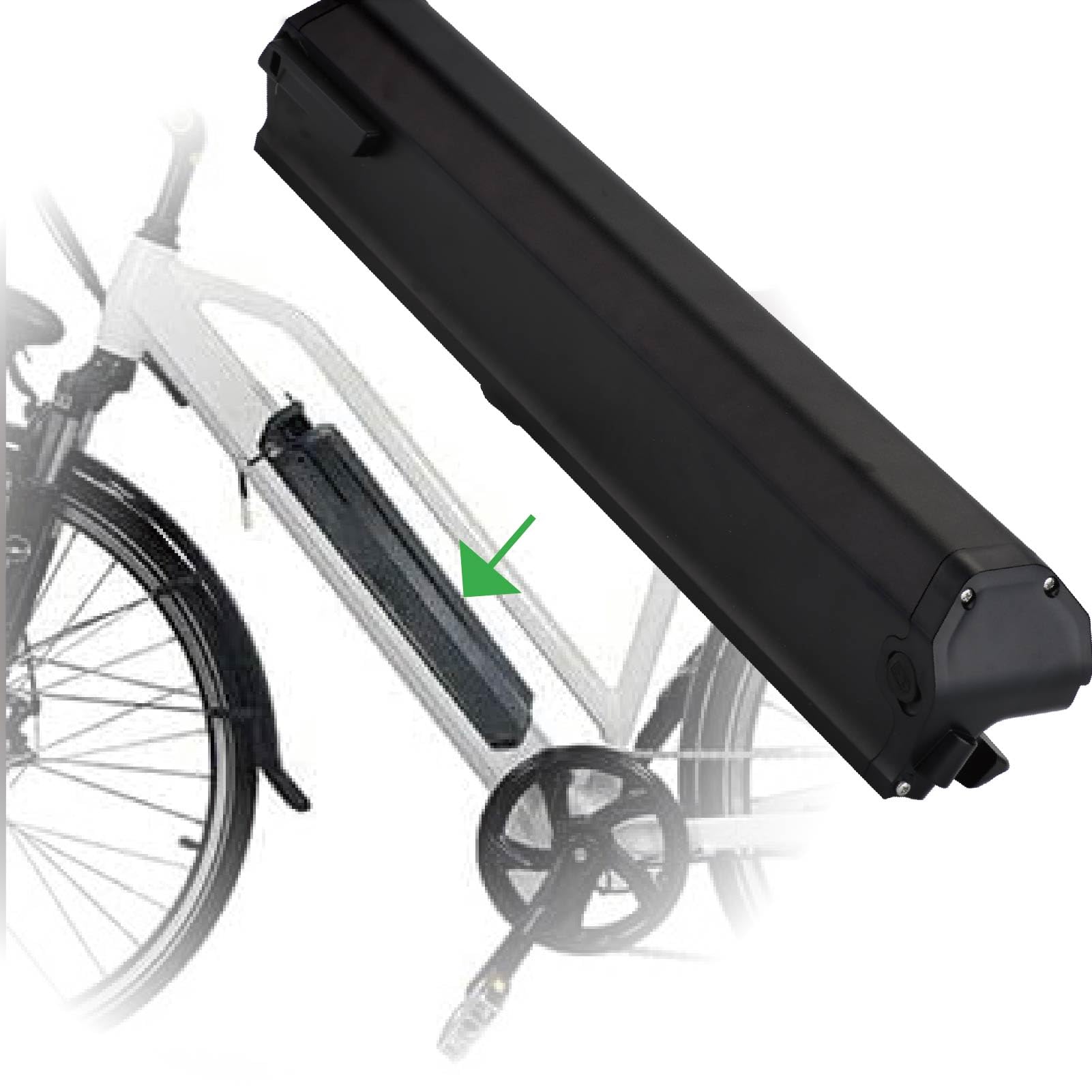 Batteria Ebike 36V 15Ah ricambio per Dorado Plus bicicletta elettrica scooter Li-ion con caricabatteria (36V 15Ah)
