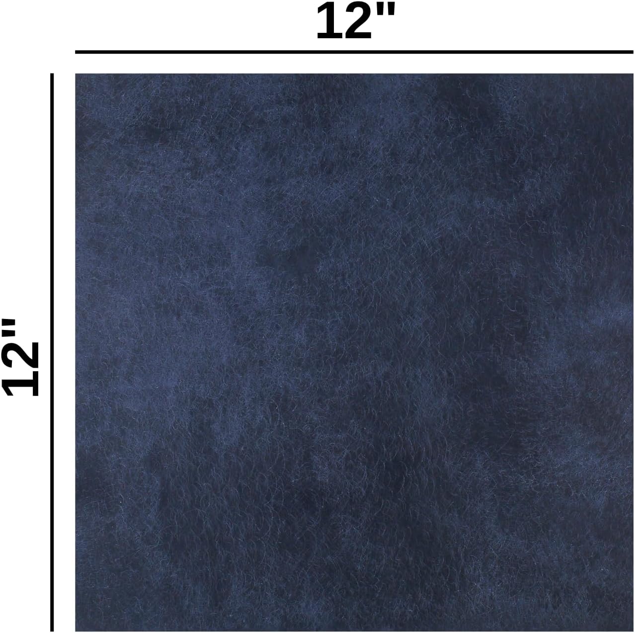 Eren's Leather Goods Pueblo Leather Sheets for Crafts, Full Grain Cowhide Tooling Leather Pieces (Navy Blue, 12"x12")